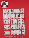 The Crafty Canuck Dies Stitched Alphabet banner