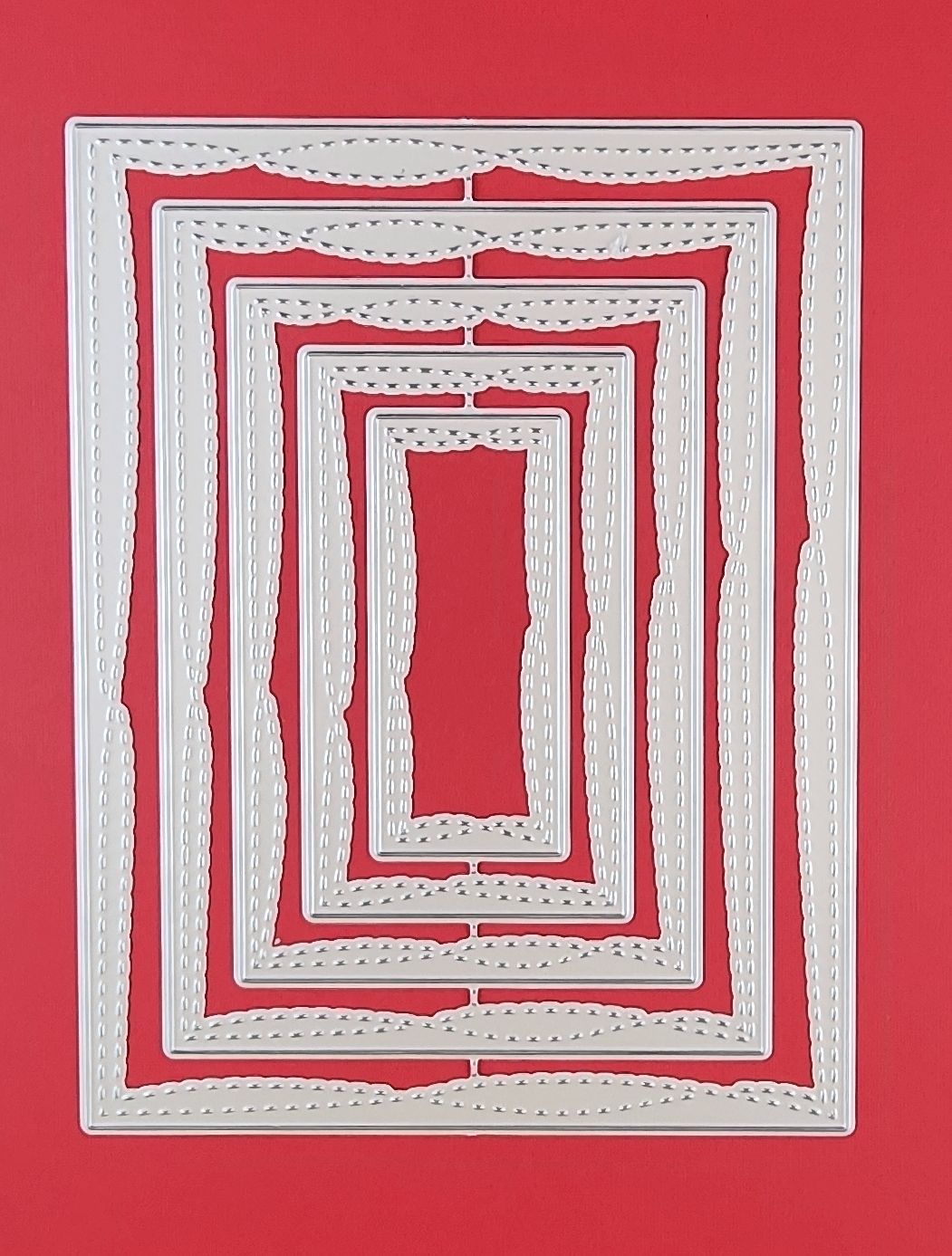 The Crafty Canuck Dies Wonky Stitched Rectangles