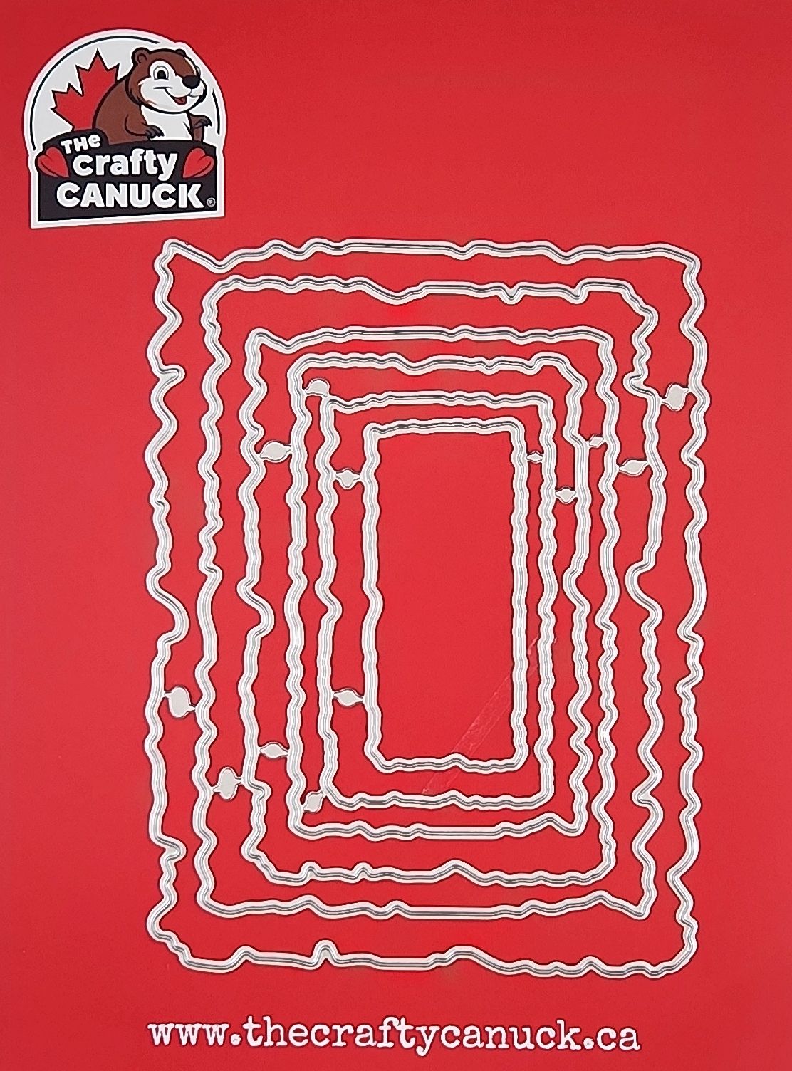 TThe Crafty Canuck Dies Torn Rectangle Frames