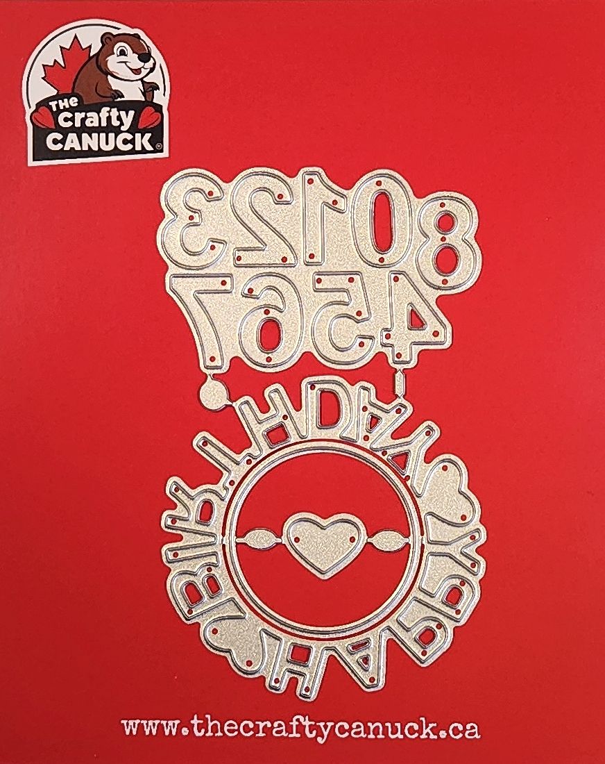 The Crafty Canuck Dies Happy Birthday Circle Frame
