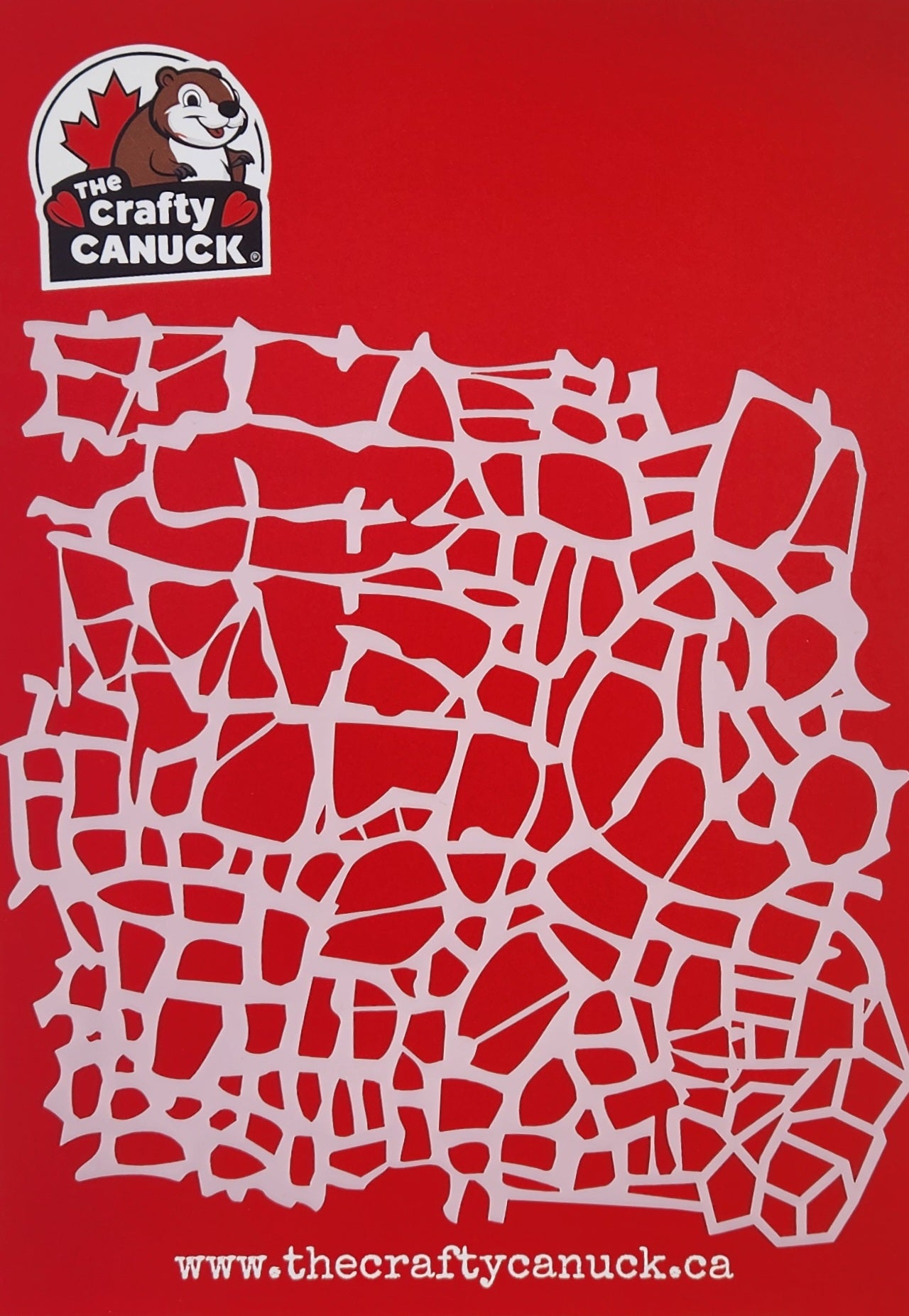 The Crafty Canuck Stencil 6x6 Haphazard Net