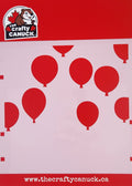 The Crafty Canuck Stencil 6x6 Balloons #2