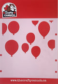 The Crafty Canuck Stencil 6x6 Balloons #3