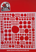 The Crafty Canuck Stencil 6x6 Bubbles