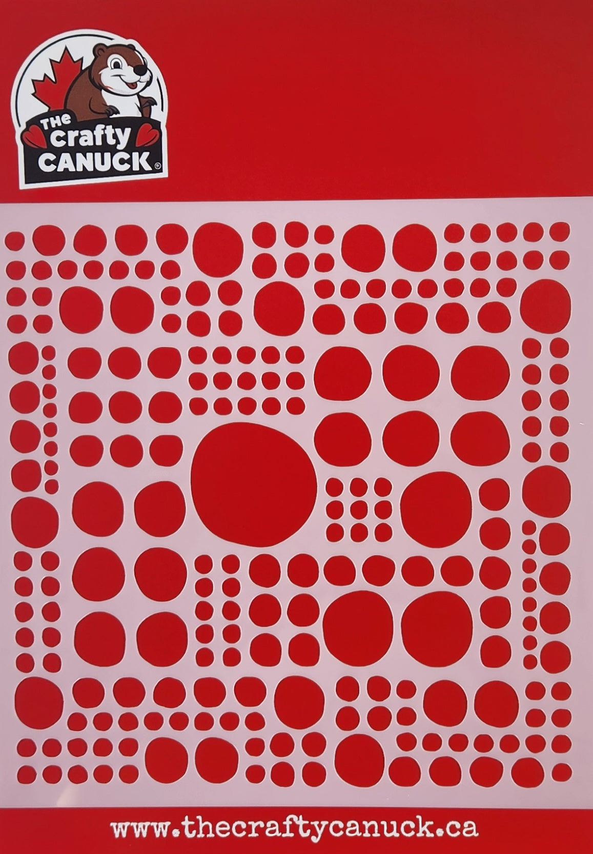 The Crafty Canuck Stencil 6x6 Bubbles