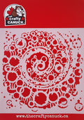 The Crafty Canuck Stencil 6x6 Bubble Swirl