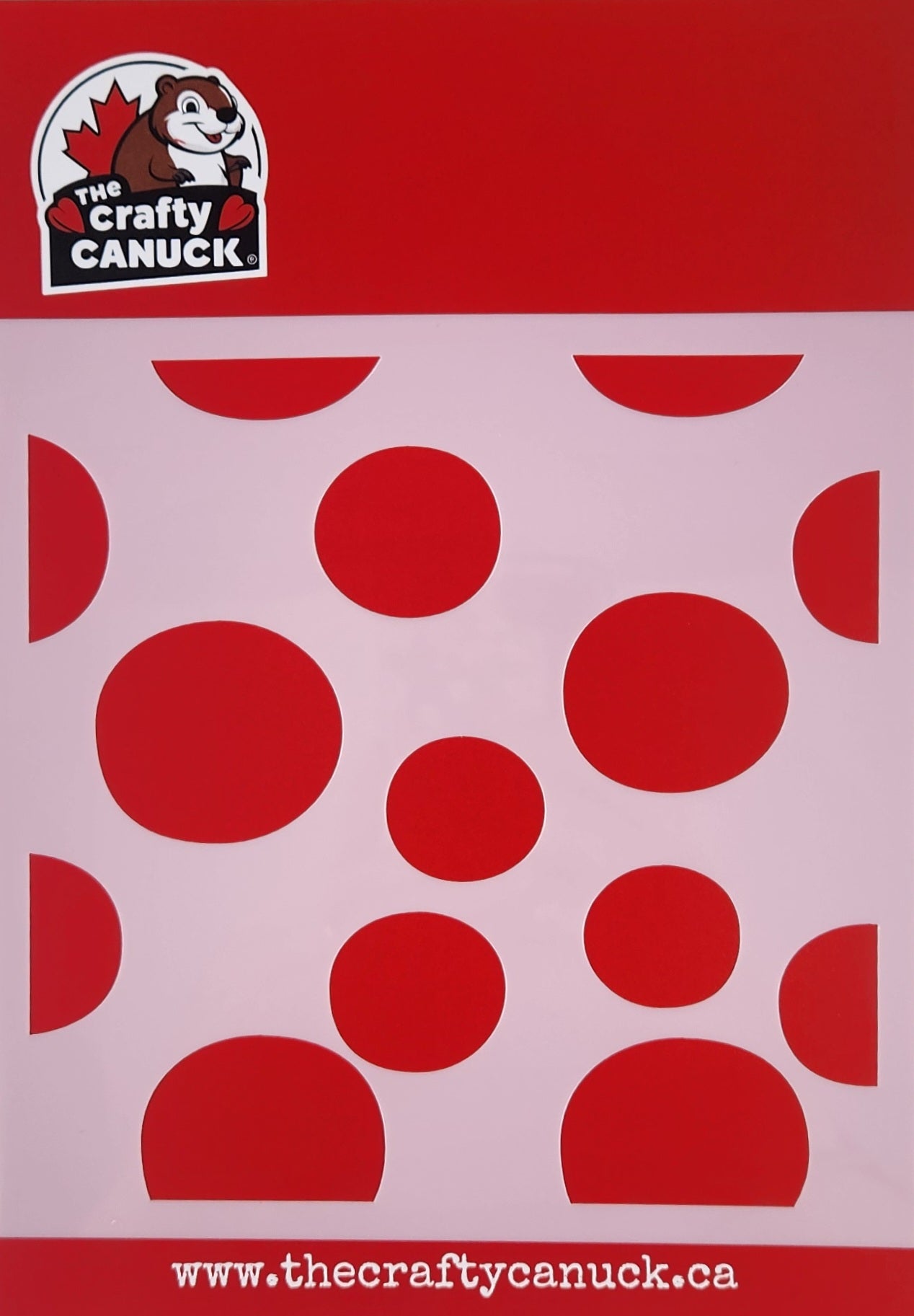 The Crafty Canuck Stencil 6x6 Circles