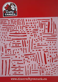 The Crafty Canuck Stencil 6x6 Lines and Dots