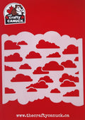 The Crafty Canuck Stencil 6x6 Fluffy Clouds