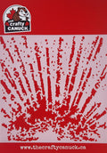 The Crafty Canuck Stencil 6x6 Light Rays