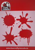 The Crafty Canuck Stencil 6x6 Large Paint Splotches