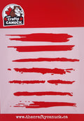 The Crafty Canuck Stencil 6x6 Paint Streaks