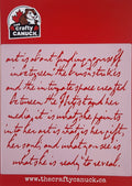 The Crafty Canuck Stencil 6x6 Short Script #2