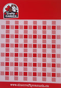 The Crafty Canuck Stencil 6x6 Squares with Pattern