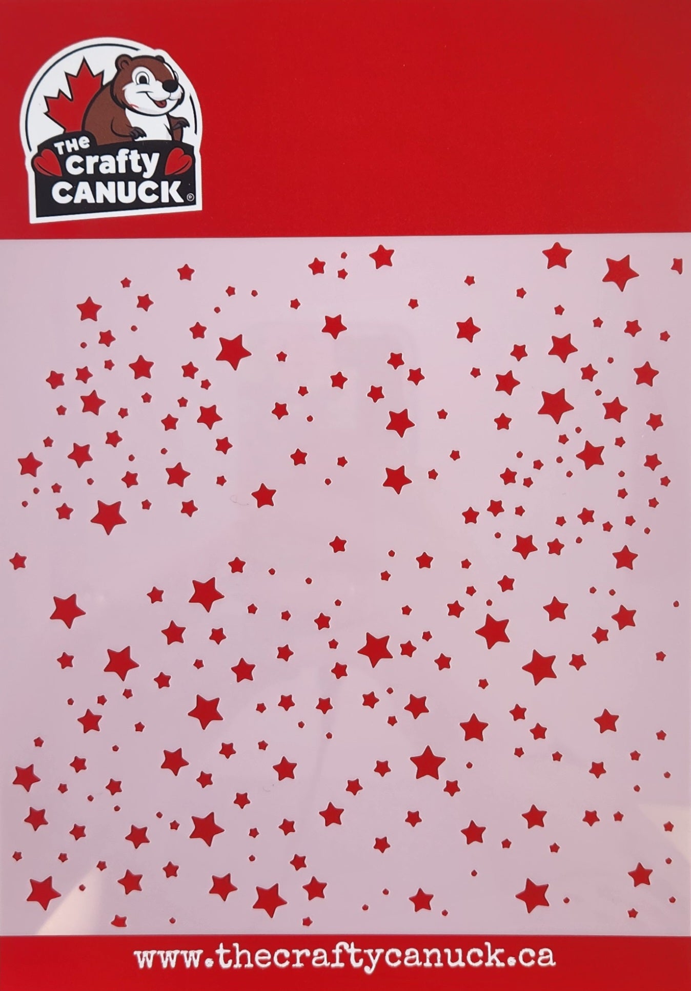 The Crafty Canuck Stencil 6x6 Stars