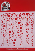 The Crafty Canuck Stencil 6x6 Stream of Bubbles