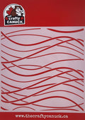 The Crafty Canuck Stencil 6x6 Wavy Lines