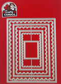 The Crafty Canuck Dies Stitched and Scalloped Rectangle Frames