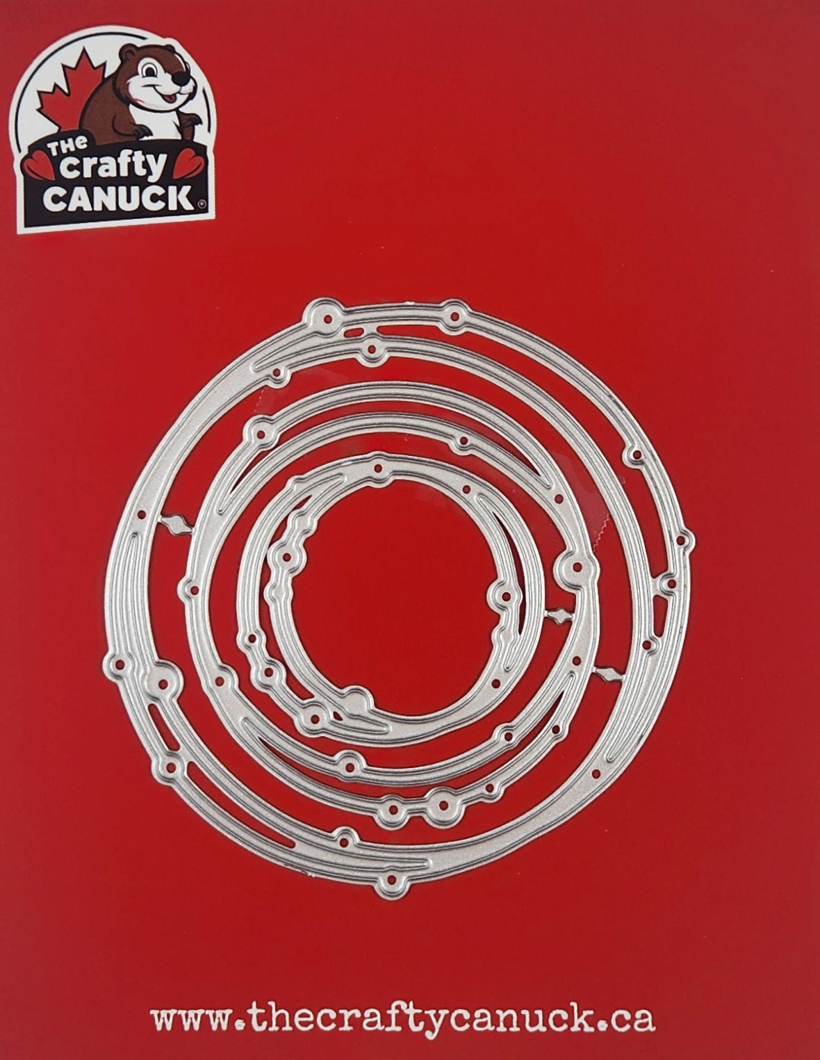 The Crafty Canuck Dies Abstract Wreath