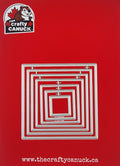The Crafty Canuck Dies Stitched Square Frames