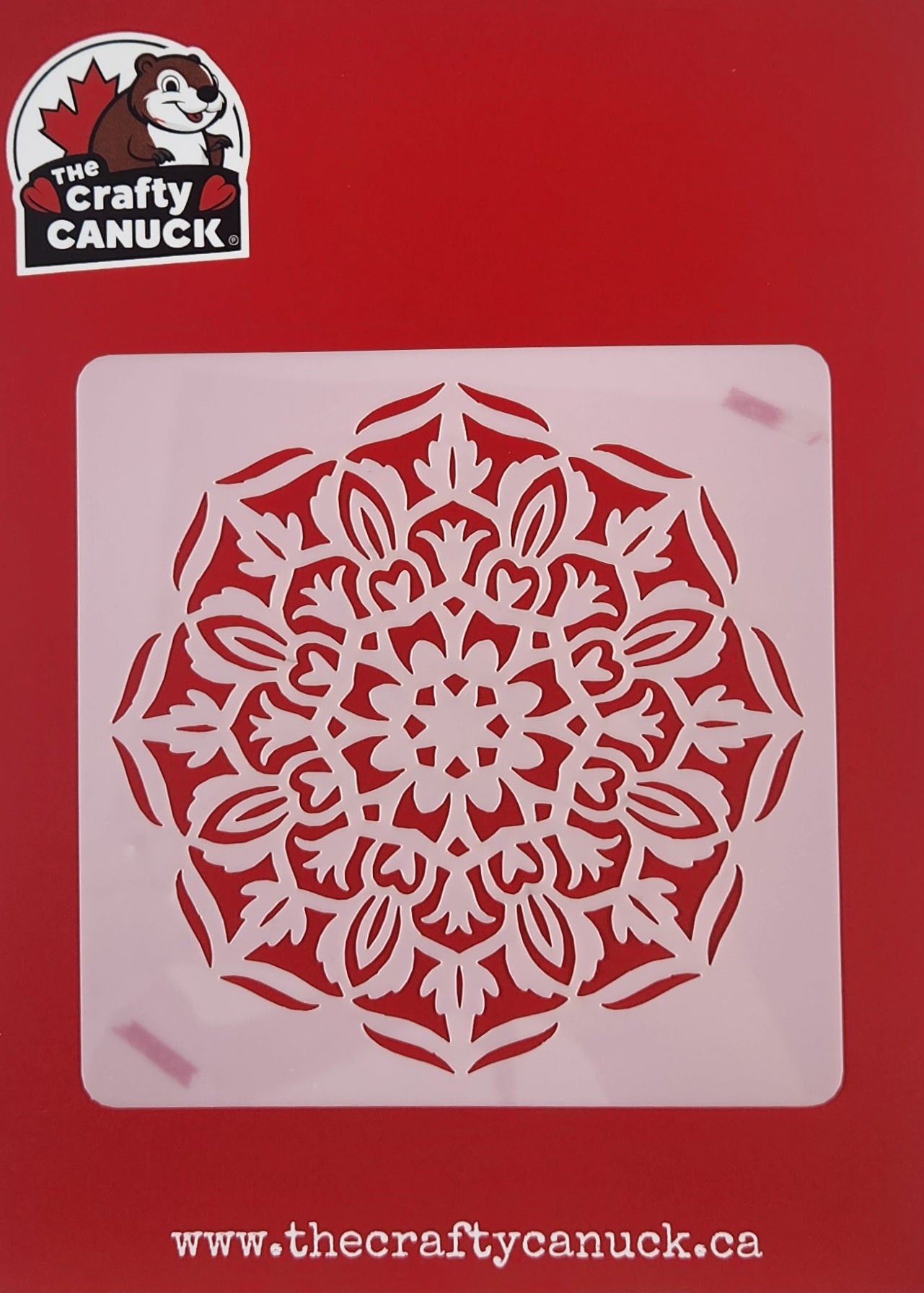 The Crafty Canuck Stencils Camellia Mandala
