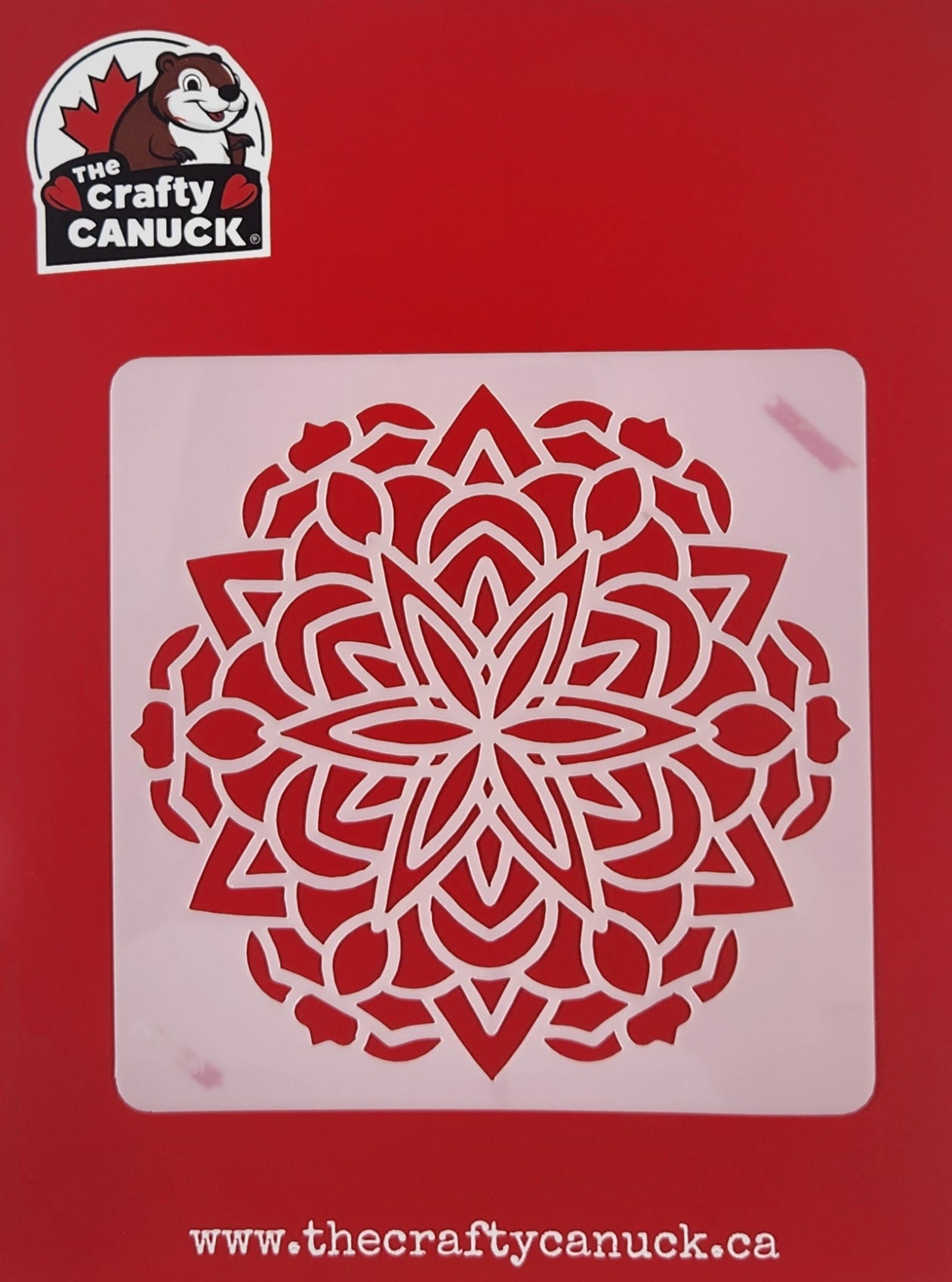 The Crafty Canuck Stencils Clematis Mandala