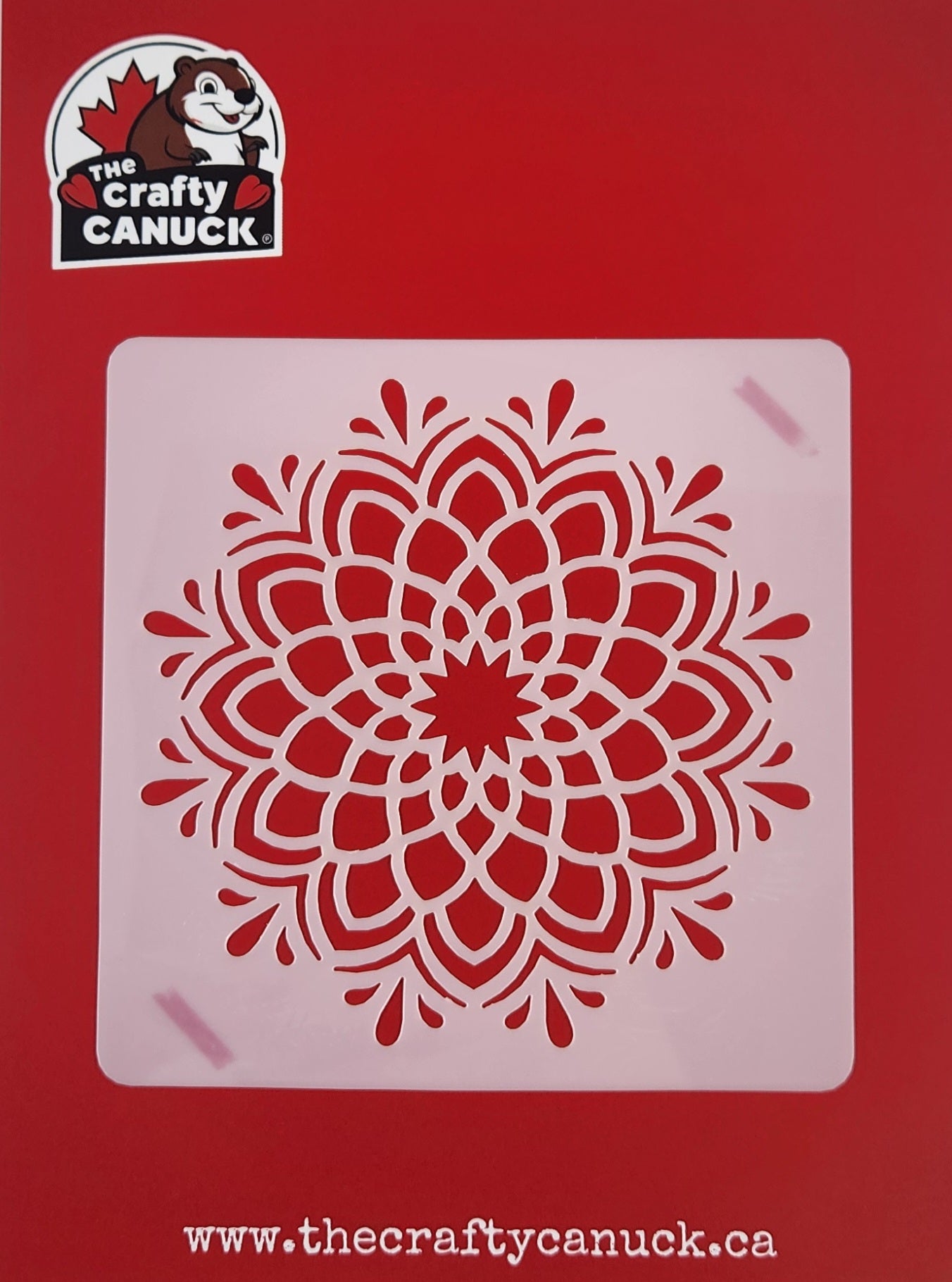 The Crafty Canuck Stencils Lotus Mandala