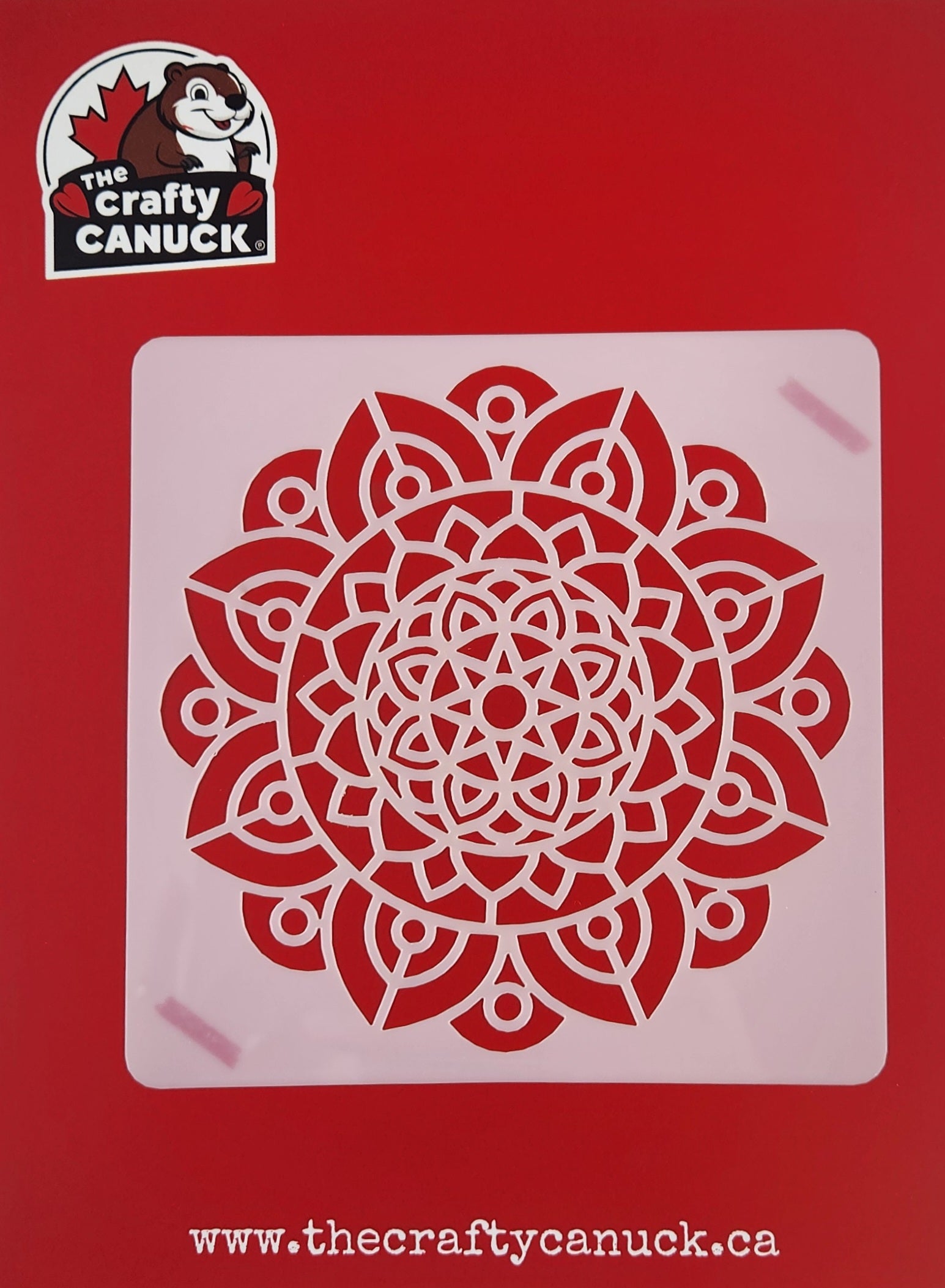The Crafty Canuck Stencils Dahlia Mandala