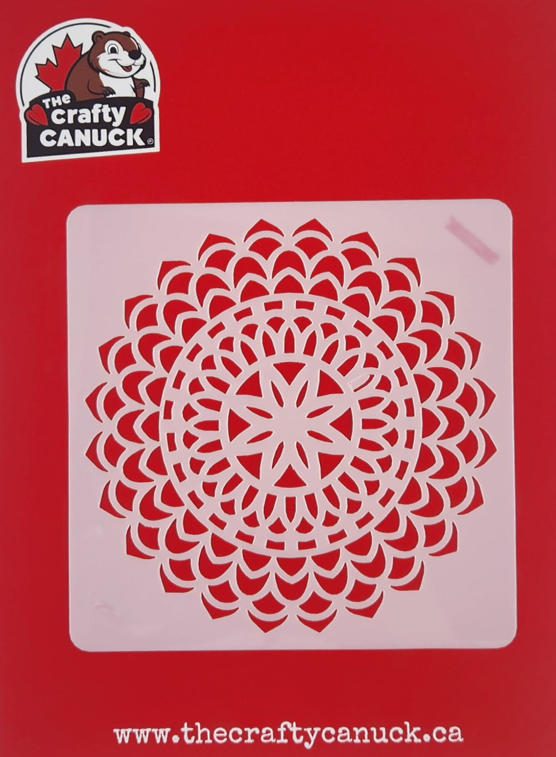 The Crafty Canuck Stencils Zinnia Mandala