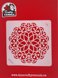 The Crafty Canuck Stencils Orchid Mandala