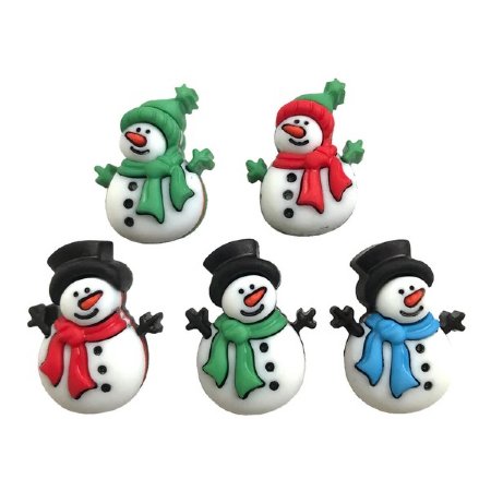 The Crafty Canuck Buttons Jolly Snowmen
